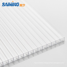 Anti-UV Transparent Multi Wall Polycarbonate Hollow Sheet